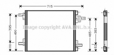 AVA QUALITY COOLING ms5345 -  Конденсатор, кондиционер